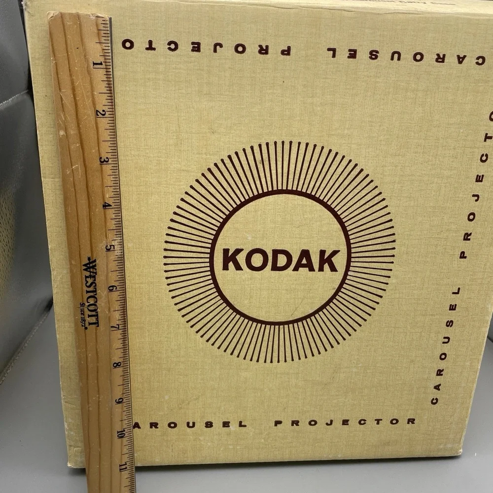 Vtg Kodak Carousel Slide Projectors Box & Manual‎ ONLY OEM Original